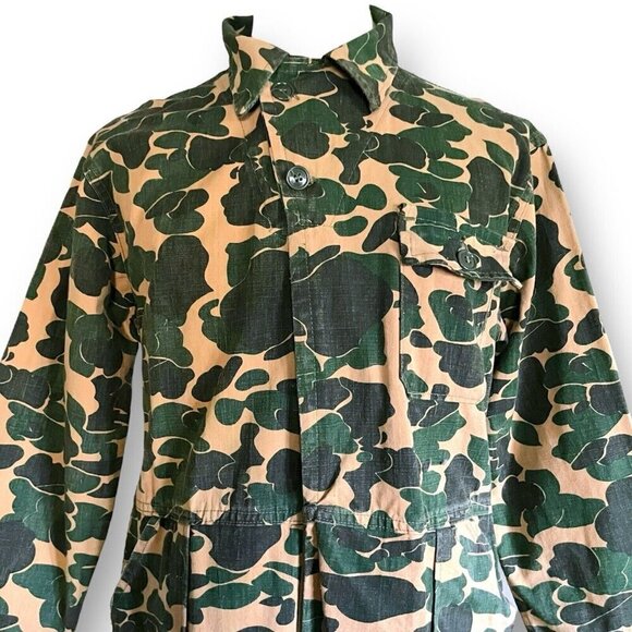 Vintage 1960s Bullseye Bill Mens Hunting Coveralls Sz Large XL Camo Duck Canvas - Picture 5 of 13